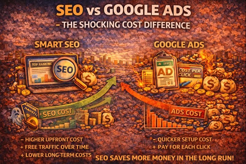 SEO vs Google Ads – The Shocking Cost Difference